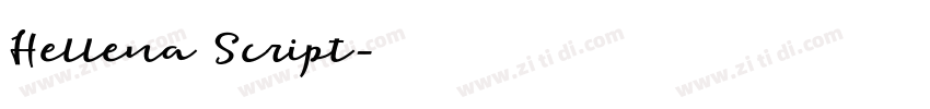 Hellena Script字体转换